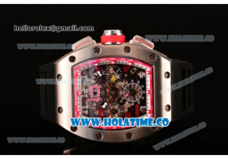 Richard Mille RM 005 FM Steel Case with Skeleton Dial and Red